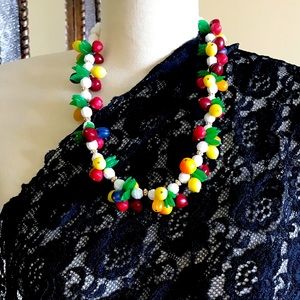 Really cute fruit inspired beaded necklace!